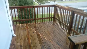 Decking oil protection treatment